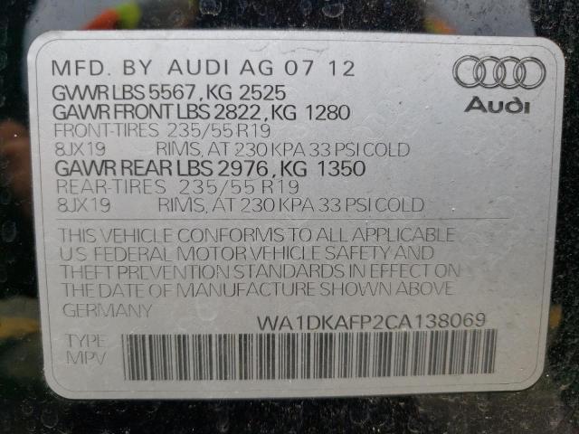 Photo 9 VIN: WA1DKAFP2CA138069 - AUDI Q5 PREMIUM 