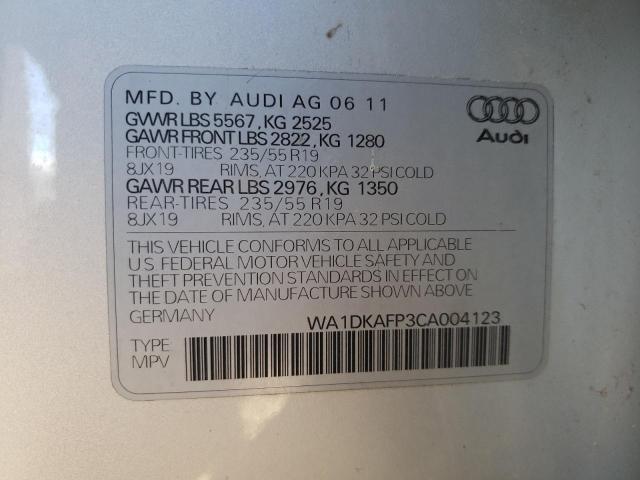 Photo 9 VIN: WA1DKAFP3CA004123 - AUDI Q5 