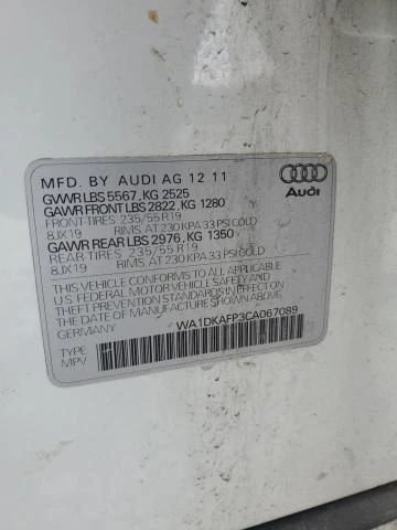 Photo 12 VIN: WA1DKAFP3CA067089 - AUDI Q5 PREMIUM 