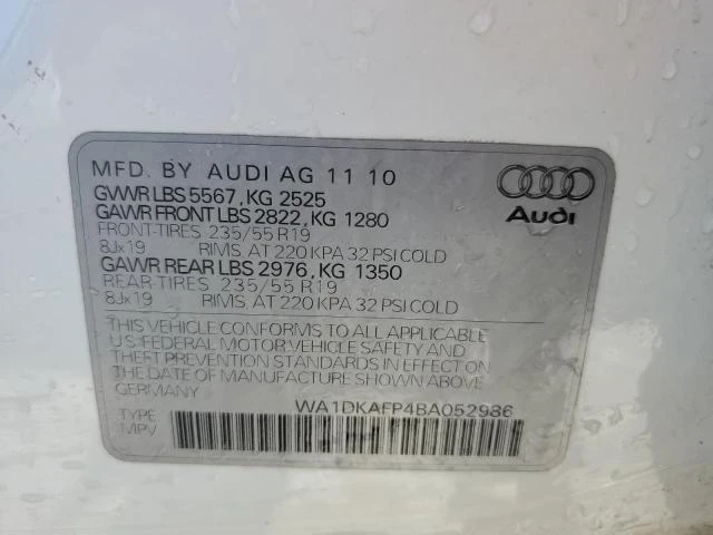 Photo 12 VIN: WA1DKAFP4BA052986 - AUDI Q5 PREMIUM 