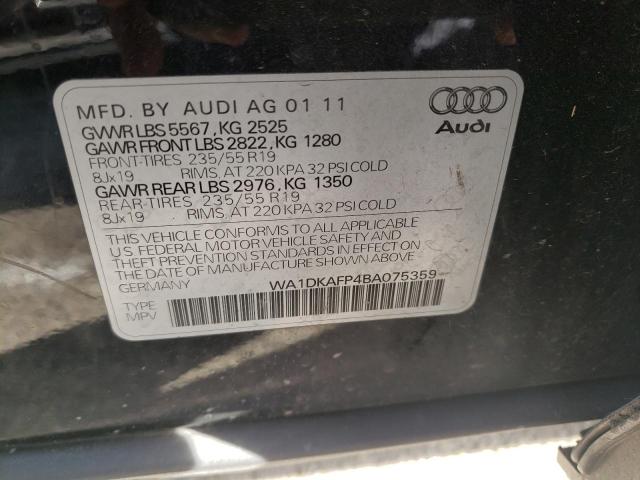 Photo 9 VIN: WA1DKAFP4BA075359 - AUDI Q5 PREMIUM 