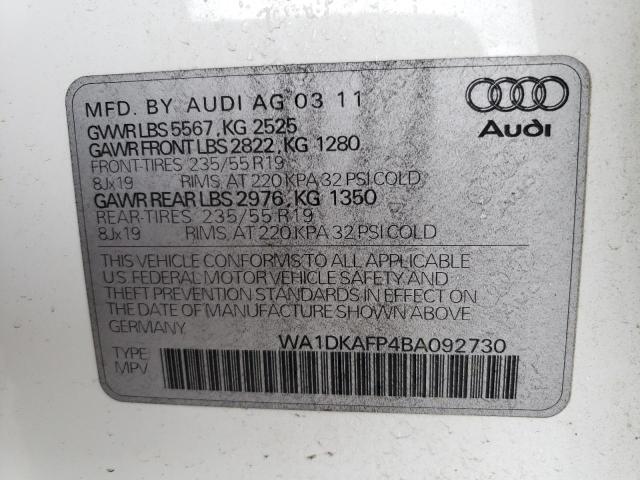 Photo 12 VIN: WA1DKAFP4BA092730 - AUDI Q5 