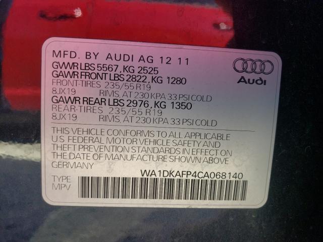 Photo 9 VIN: WA1DKAFP4CA068140 - AUDI Q5 PREMIUM 