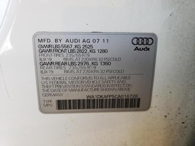 Photo 12 VIN: WA1DKAFP5CA016726 - AUDI Q5 PREMIUM 