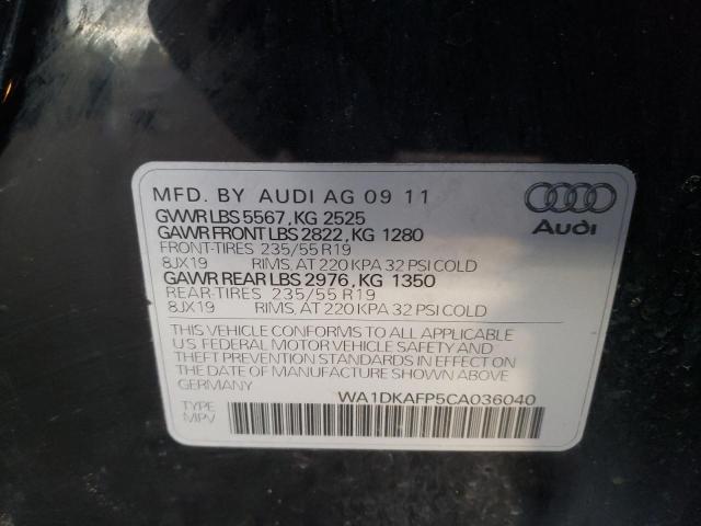 Photo 9 VIN: WA1DKAFP5CA036040 - AUDI Q5 PREMIUM 