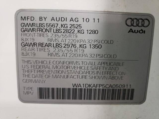 Photo 9 VIN: WA1DKAFP5CA050911 - AUDI Q5 PREMIUM 