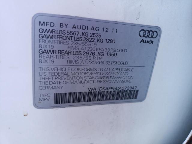 Photo 11 VIN: WA1DKAFP5CA072942 - AUDI Q5 