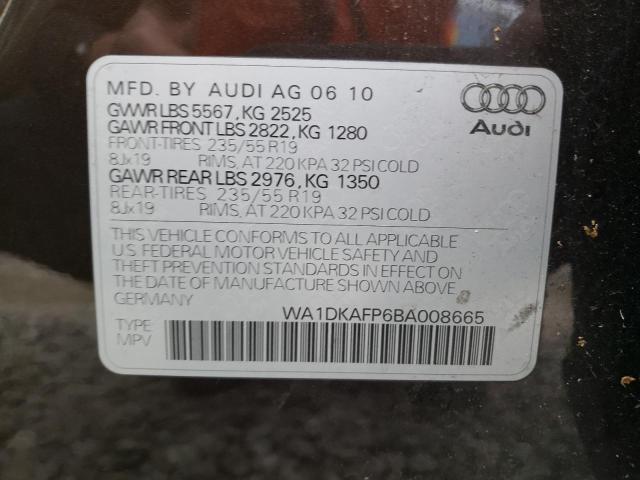 Photo 11 VIN: WA1DKAFP6BA008665 - AUDI Q5 PREMIUM 