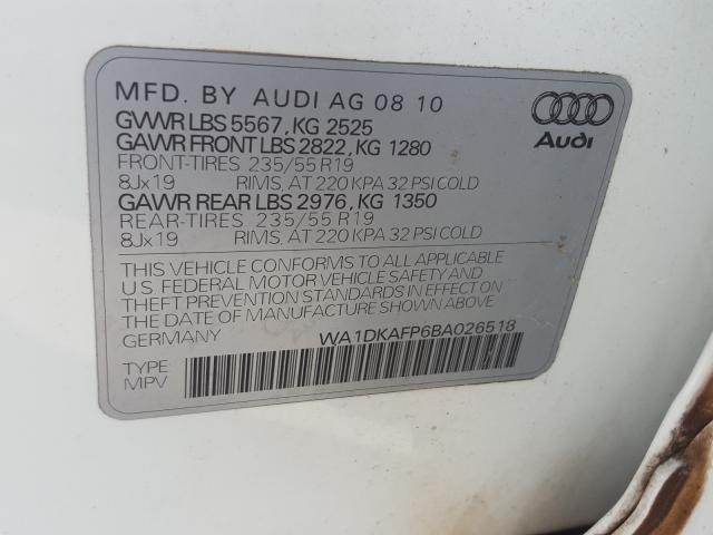 Photo 9 VIN: WA1DKAFP6BA026518 - AUDI Q5 PREMIUM 