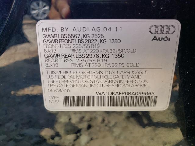 Photo 9 VIN: WA1DKAFP6BA099663 - AUDI Q5 PREMIUM 