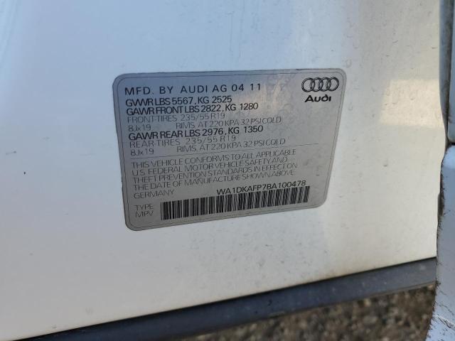 Photo 11 VIN: WA1DKAFP7BA100478 - AUDI Q5 PREMIUM 