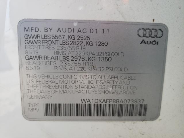 Photo 9 VIN: WA1DKAFP8BA073937 - AUDI Q5 PREMIUM 