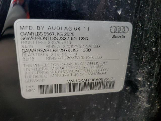 Photo 11 VIN: WA1DKAFP8BA099597 - AUDI Q5 