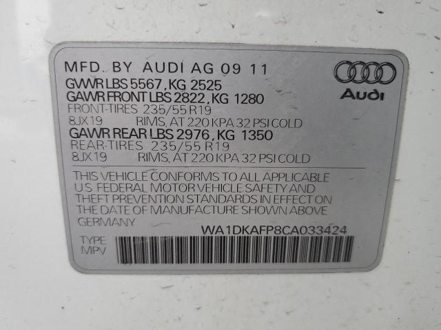 Photo 11 VIN: WA1DKAFP8CA033424 - AUDI Q5 PREMIUM 