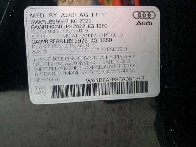 Photo 9 VIN: WA1DKAFP8CA061367 - AUDI Q5 PREMIUM 