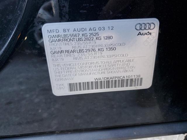 Photo 13 VIN: WA1DKAFP8CA101138 - AUDI Q5 PREMIUM 