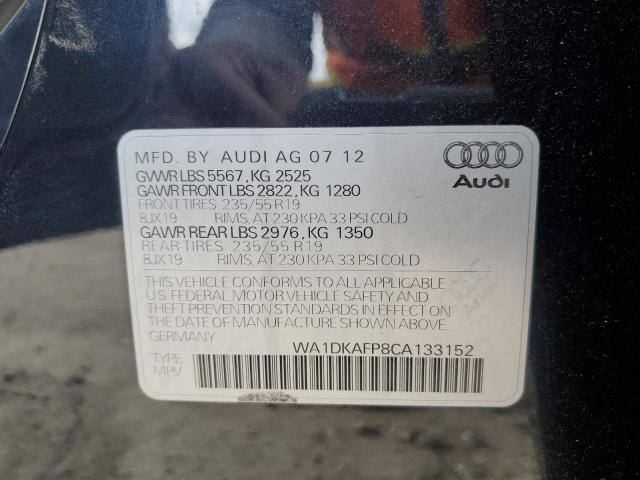 Photo 12 VIN: WA1DKAFP8CA133152 - AUDI Q5 PREMIUM 