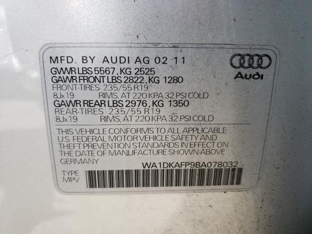 Photo 9 VIN: WA1DKAFP9BA078032 - AUDI Q5 PREMIUM 