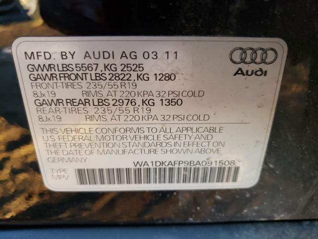 Photo 9 VIN: WA1DKAFP9BA091508 - AUDI Q5 PREMIUM 