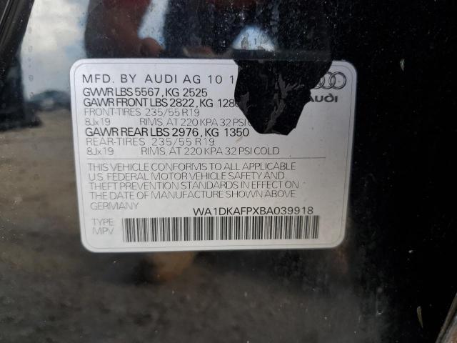 Photo 11 VIN: WA1DKAFPXBA039918 - AUDI Q5 