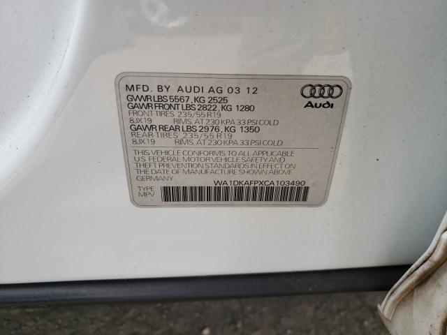 Photo 9 VIN: WA1DKAFPXCA103490 - AUDI Q5 PREMIUM 