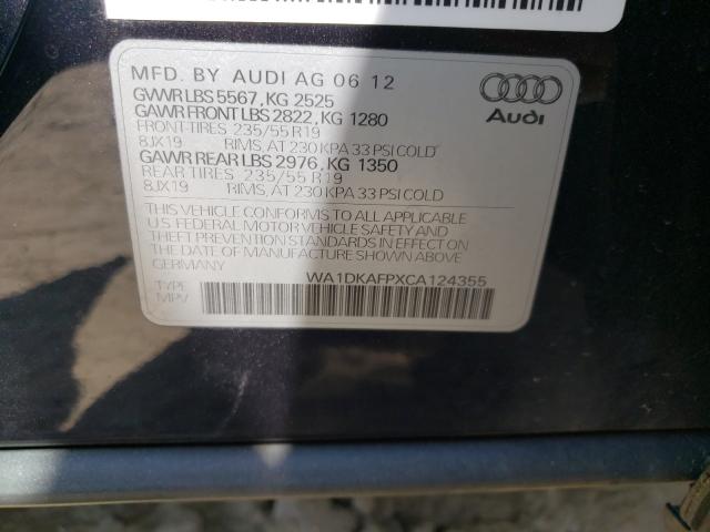 Photo 9 VIN: WA1DKAFPXCA124355 - AUDI Q5 PREMIUM 