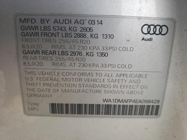 Photo 11 VIN: WA1DMAFP4EA098428 - AUDI Q5 