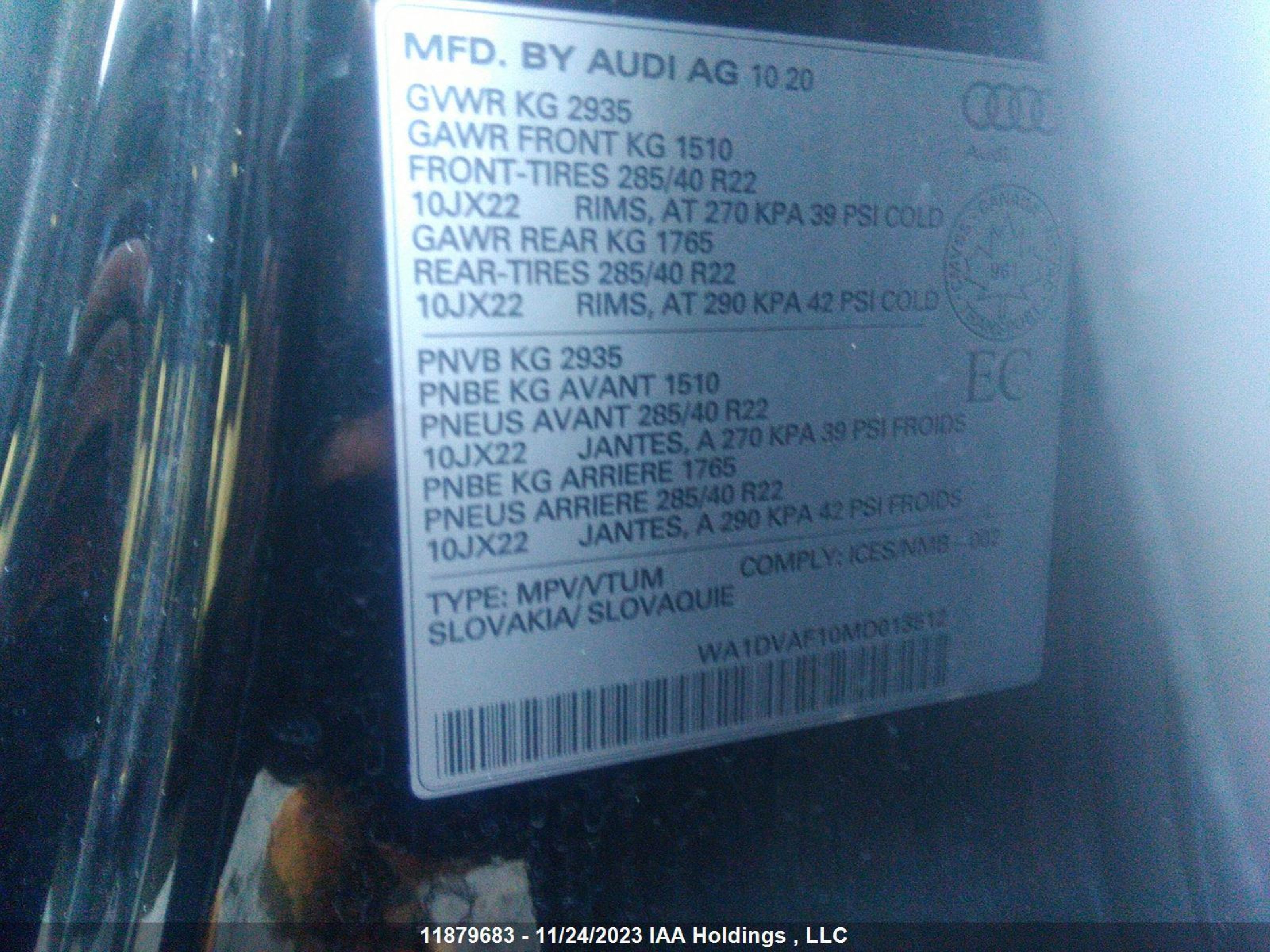 Photo 8 VIN: WA1DVAF10MD013512 - AUDI Q8 