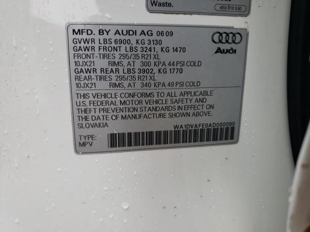 Photo 9 VIN: WA1DVAFE0AD000080 - AUDI Q7 PRESTIG 