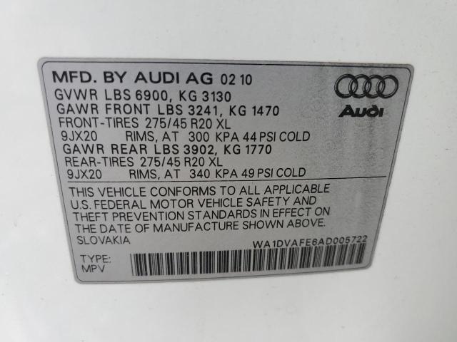 Photo 9 VIN: WA1DVAFE6AD005722 - AUDI Q7 