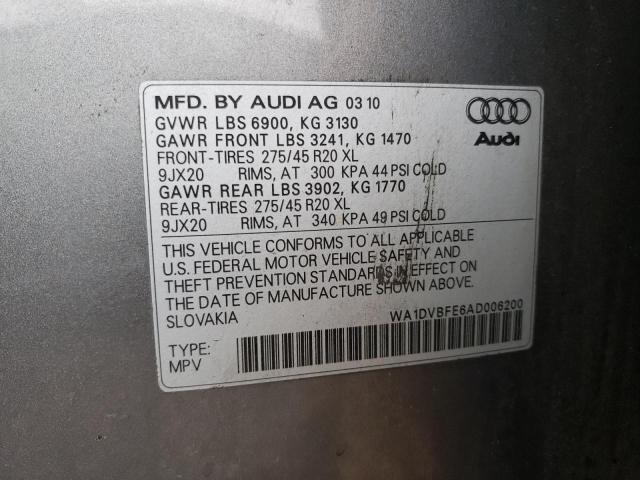 Photo 9 VIN: WA1DVBFE6AD006200 - AUDI Q7 PRESTIG 