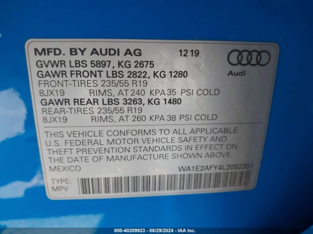 Photo 8 VIN: WA1E2AFY4L2052351 - AUDI Q5 E 