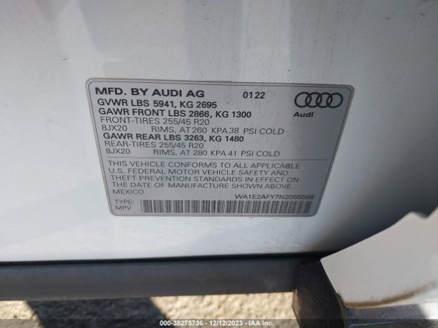 Photo 8 VIN: WA1E2AFY7N2055568 - AUDI Q5 