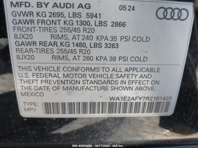 Photo 8 VIN: WA1E2AFY7R2101423 - AUDI Q5 E 