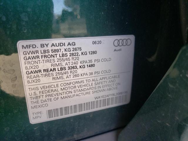 Photo 9 VIN: WA1E2AFY9L2088195 - AUDI Q5 E PREMI 