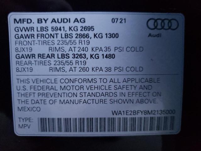 Photo 9 VIN: WA1E2BFY8M2135000 - AUDI Q5 