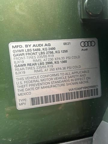 Photo 9 VIN: WA1EAAFY0N2008921 - AUDI Q5 PREMIUM 