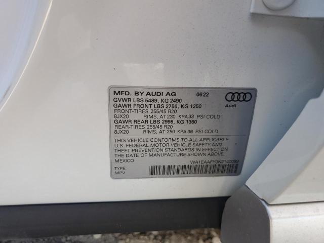 Photo 9 VIN: WA1EAAFY0N2140089 - AUDI Q5 PREMIUM 