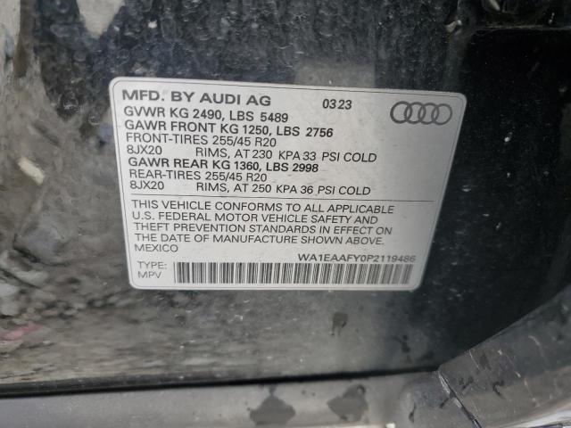 Photo 12 VIN: WA1EAAFY0P2119486 - AUDI Q5 PREMIUM 