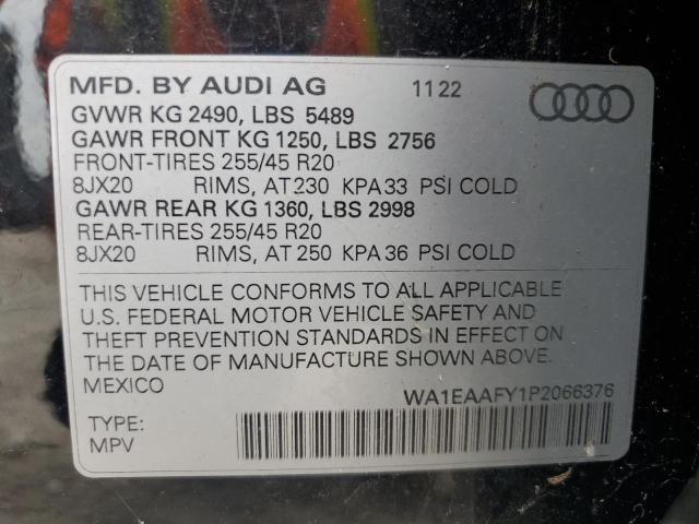 Photo 12 VIN: WA1EAAFY1P2066376 - AUDI Q5 PREMIUM 