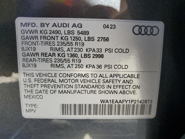 Photo 13 VIN: WA1EAAFY1P2142873 - AUDI Q5 PREMIUM 