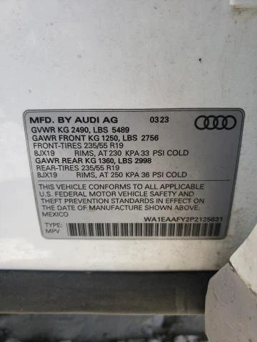 Photo 13 VIN: WA1EAAFY2P2125631 - AUDI Q5 PREMIUM 