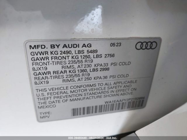 Photo 8 VIN: WA1EAAFY2P2150884 - AUDI Q5 