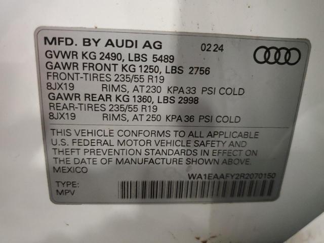 Photo 12 VIN: WA1EAAFY2R2070150 - AUDI Q5 PREMIUM 