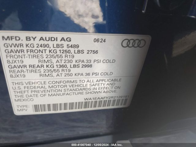 Photo 8 VIN: WA1EAAFY2R2129181 - AUDI Q5 