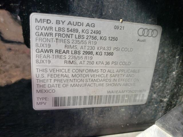 Photo 12 VIN: WA1EAAFY3N2019671 - AUDI Q5 