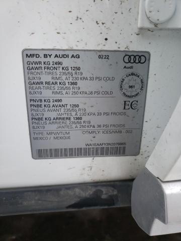 Photo 13 VIN: WA1EAAFY3N2078865 - AUDI Q5 PREMIUM 