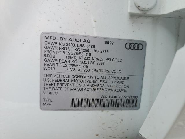 Photo 12 VIN: WA1EAAFY3P2031760 - AUDI Q5 