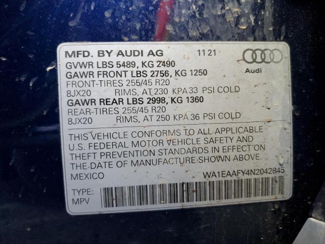 Photo 13 VIN: WA1EAAFY4N2042845 - AUDI Q5 