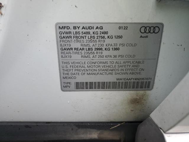 Photo 11 VIN: WA1EAAFY4N2057071 - AUDI Q5 